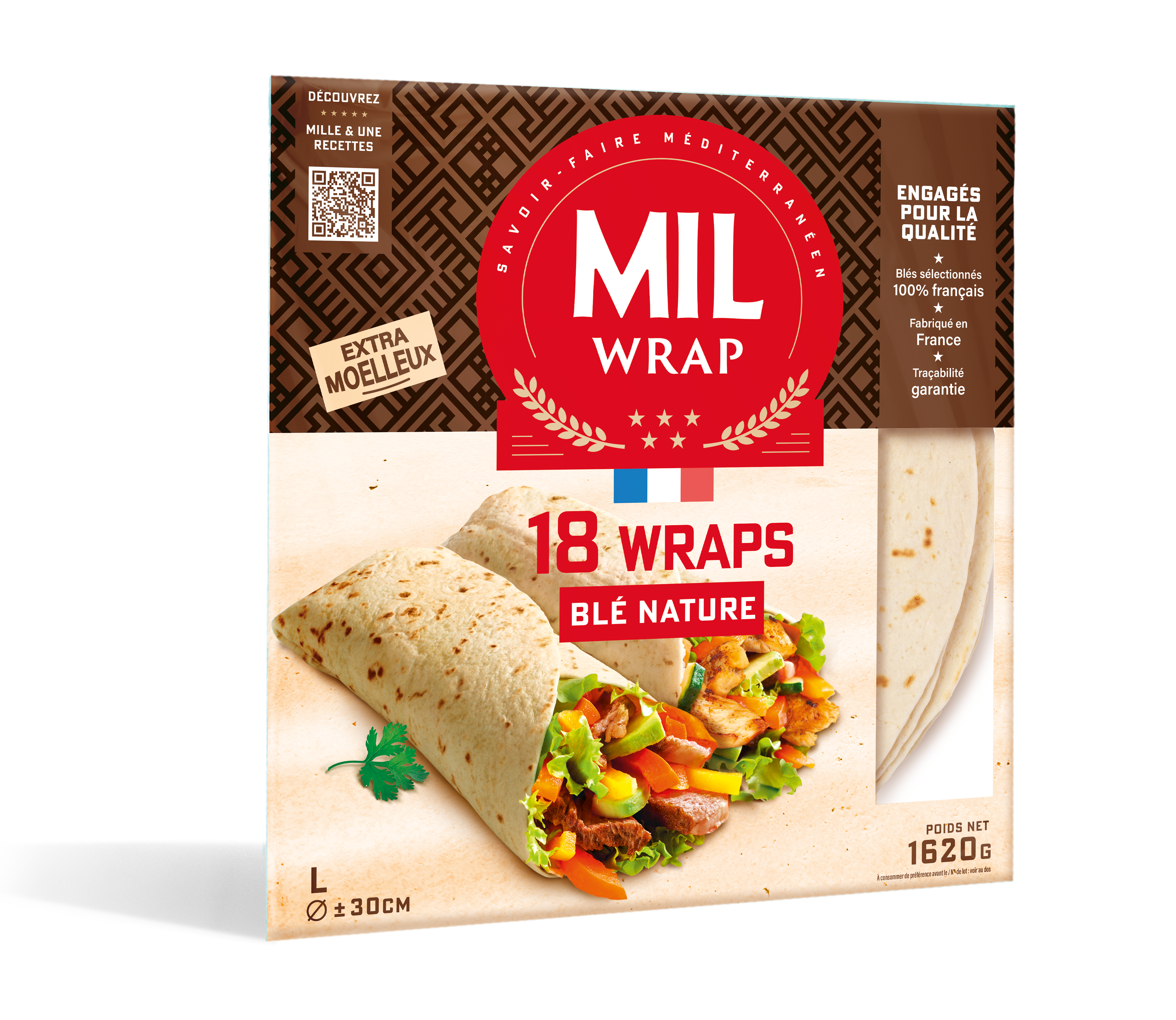 MIL WRAP x18 - Blé Nature